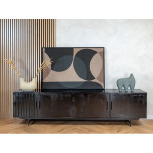DPX Fika tv-meubel mangohout zwart 230cm