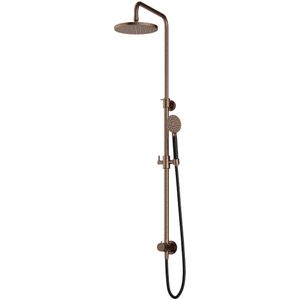 Hotbath Cobber M438 stortdouche met ronde handdouche en 20cm hoofddouche verouderd messing