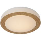 Lucide Dimy ronde plafondlamp 28cm 12W licht eiken