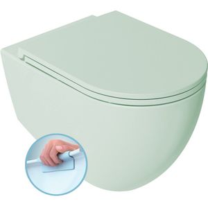 Sapho Infinity randloos toilet 53x36.5cm mintgroen