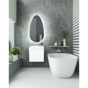 Gliss Design Triton toiletspiegel met LED-verlichting en verwarming 40x75cm