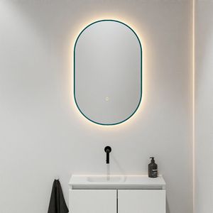 Mondiaz Glow ovale spiegel 45x90cm met verlichting smag