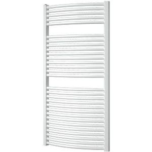 Plieger Onda designradiator horizontaal gebogen 1196x585mm 804W wit structuur