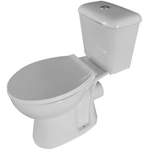 Sanigoods Balco duoblok staand toilet P-trap wit