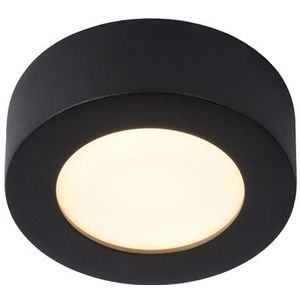 Lucide Brice ronde plafondlamp 11.7cm 8W zwart