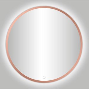 Best Design Lyon ronde spiegel Rosé goud incl. LED-verlichting Ø 80 cm