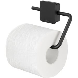 Geesa Topaz toiletrolhouder zonder klep zwart