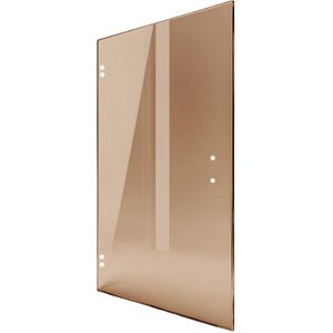 Saniclear Modern glazen douchedeur 70x200cm brons glas
