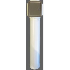 Etsero Roll-up closetrollen dispenser 13.7x77x13.5cm v. maximaal 6 rollen RVS geborsteld