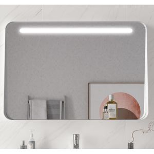 Muebles Polo spiegel met LED-verlichting 100x70cm wit