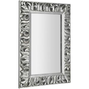 Sapho Zeegras barok spiegel 70x100cm zilver houten frame