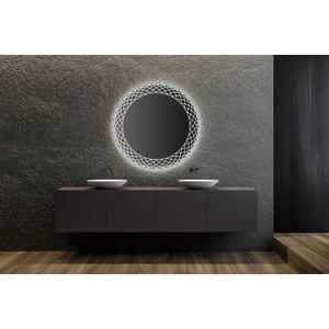 Gliss Design Fantasia spiegel met LED-verlichting en verwarming 100cm