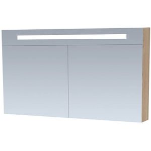 Sanituba Spiegelkast Double Face 120cm Licht eiken