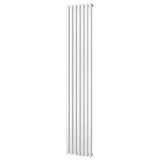 Plieger Siena designradiator verticaal enkel 1800x318mm 766W zilver metallic