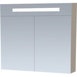 Sanituba Spiegelkast Double Face 80cm Hoogglans Taupe