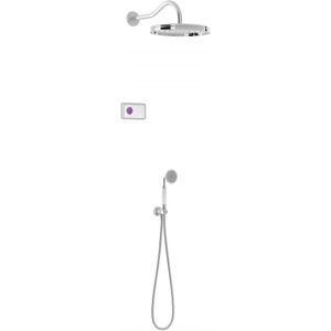 Tres Shower Technology Clasic elektronische inbouwthermostaat met regendouche en handdouche wandmontage chroom