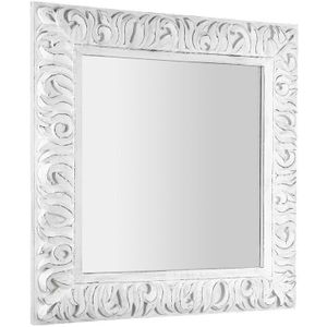 Sapho Zeegras barok spiegel 90x9cm wit houten frame