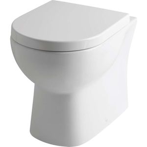 Eastbrook Farringdon randloos staand toilet wit glans
