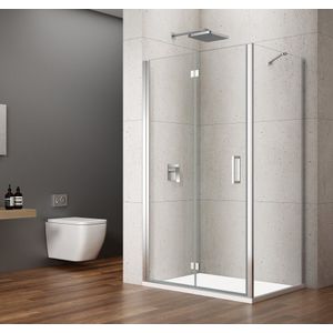 Gelco Loro douchecabine met vouwdeur 120x70cm chroom