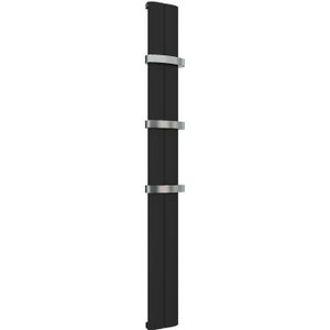 Eastbrook Berlini verticale aluminium radiator 180x18,5cm Mat zwart 632 watt