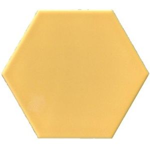 Terre D'Azur Hexagonale vloertegel geel 15x17cm hexagon F01