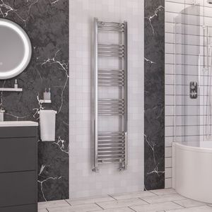 Eastbrook Wendover gebogen verticale radiator 160x40cm Chroom 399 watt