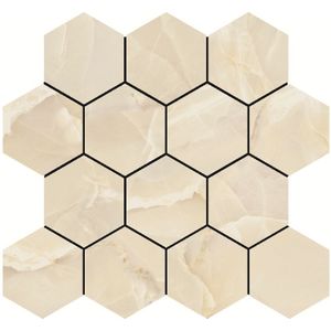 Jabo Onyx Sable hexagon mozaiek tegels 30x27cm