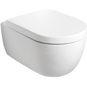 Plieger Kansas randloos toilet met softclose & quick release zitting wit