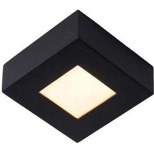 Lucide Brice plafondlamp vierkant zwart 11cm