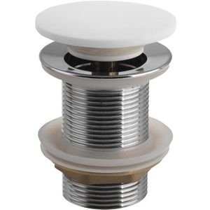 Sapho Thin afvoerplug click waste 5/4" solid surface wit