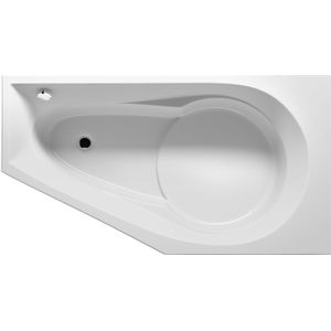 Riho Yukon inbouw hoekbad links 160x90cm wit glans