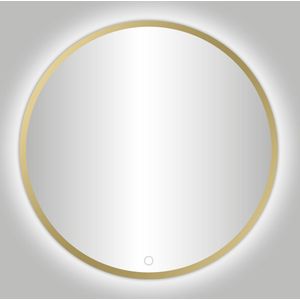 Best Design Nancy ronde spiegel mat goud incl. LED-verlichting Ø 60 cm