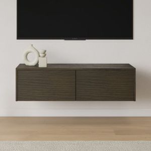 Livli Melbourne zwevend tv meubel 120cm eiken charcoal