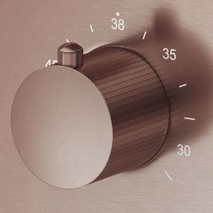 Saniclear Copper Stripes temperatuurknop voor inbouw thermostaatkranen (SK21429 en SK79844)