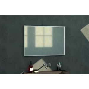 Sanituba Silhouette 100x70cm spiegel met RVS look omlijsting