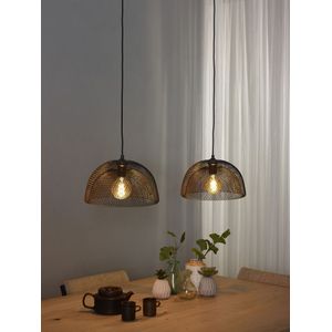 Lucide Mesh hanglamp 106cm 2x E27 zwart