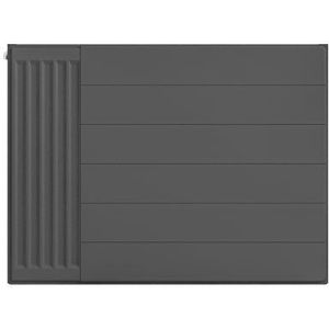 Eastbrook plaat voor paneelradiator met streep 80x60cm antraciet