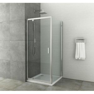 Badstuber Elite douchecabine 90x80 met draaideur anti-kalk