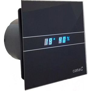 Cata E-100 GBTH badkamer ventilator met timer & vochtsensor 4W/8W Ø100mm zwart
