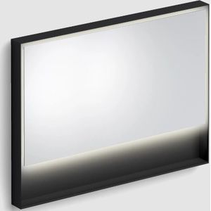 Clou Look at Me spiegel met LED-verlichting 110x80cm zwart mat