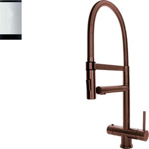 Selsiuz Inox XL kokend water kraan met titanium single boiler copper