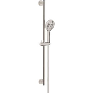 Mueller Round glijstangset met 3 standen handdouche RVS
