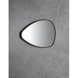 Sapho Stenn asymmetrische spiegel 80x51cm zwart