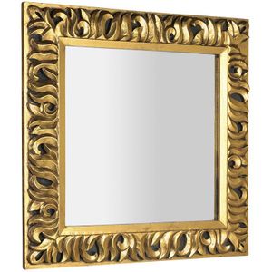 Sapho Zeegras barok spiegel 90x90cm goudkleurig houten frame