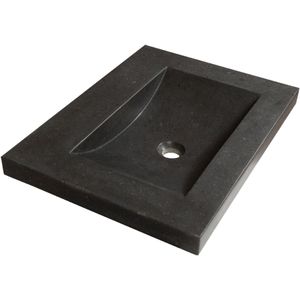 Sanituba Corestone wastafel basalt zonder kraangaten 60cm