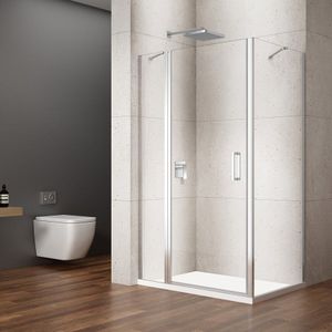 Gelco Loro douchecabine met draaideur 100x110cm chroom