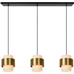 Lucide Firmin hanglamp 110cm 3x E27 goud mat