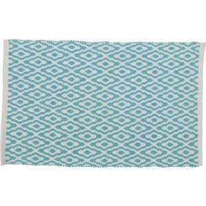 Differnz Brighton badmat 50x80cm blauw wit