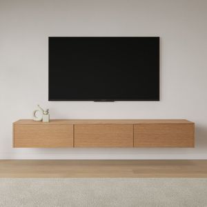 Livli Melbourne zwevend tv meubel 240cm naturel eiken