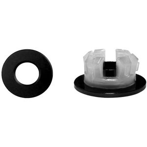Sanituba Ring zwarte overloopring voor wastafels 30mm